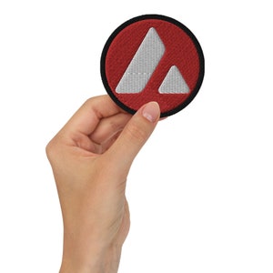 AVAX Avalanche Geborduurde Patch Collectible Crypto-logo