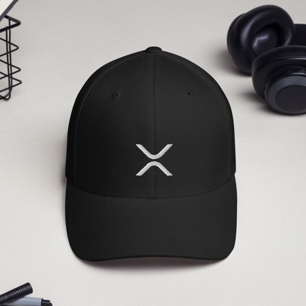 XRP Ripple Logo FlexFit Cryptocurrency Twill Cap 3 colors