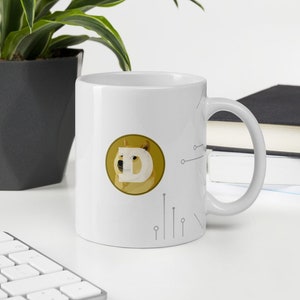 Dogecoin DOGE Dog Blockchain Cryptocurrency Mug