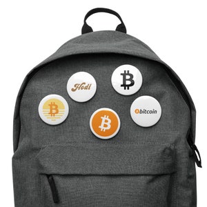Bitcoin Hodl Set of 5 Button Collectible Crypto Pins