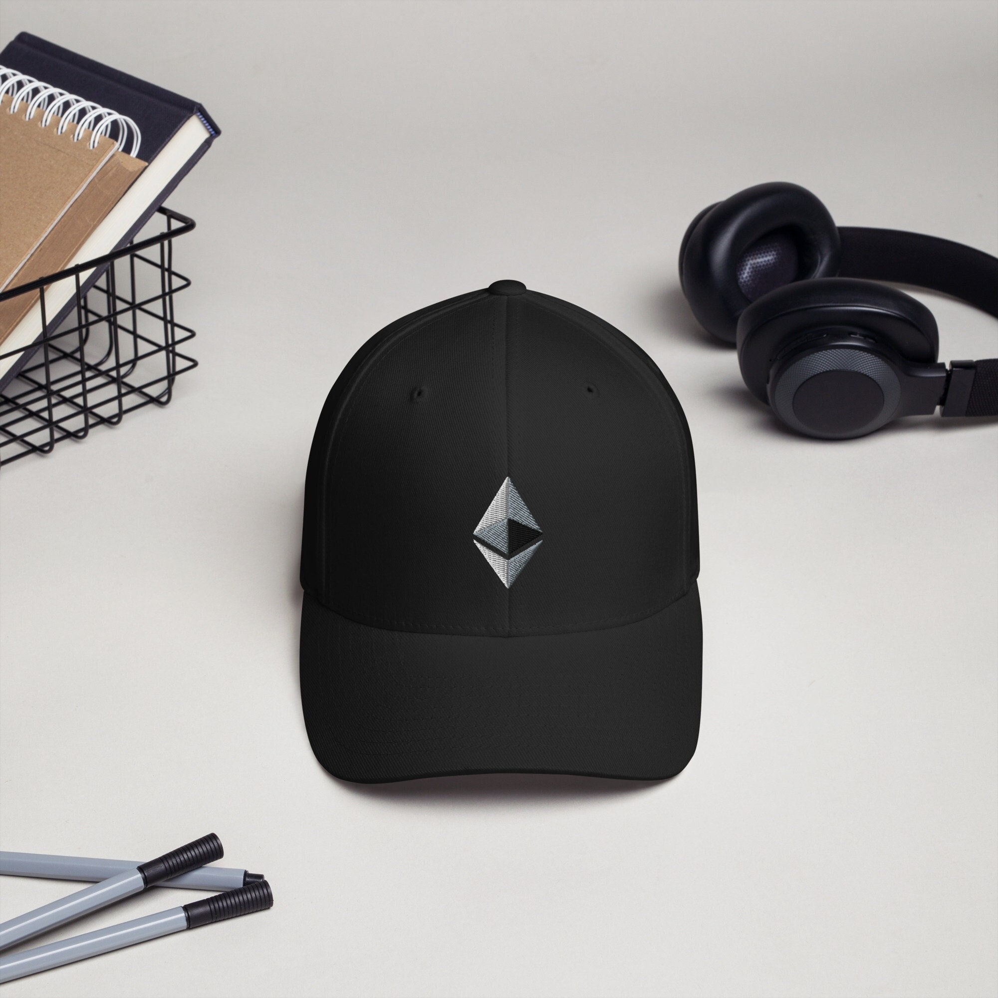 Ethereum ETH Logo Flex Fit Cap Crypto Hat