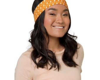 Bitcoin Orange Colorful Crypto Headband