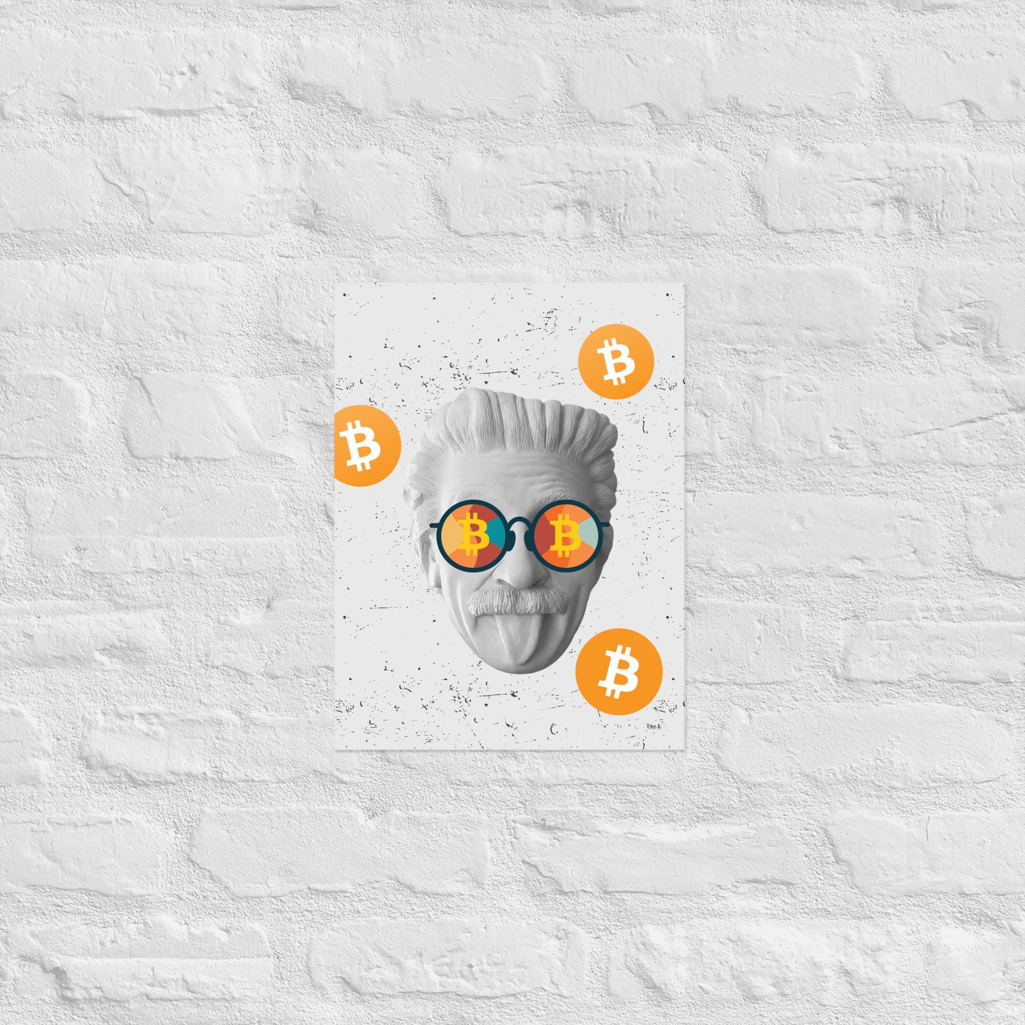 アインシュタイン ビットコイン BTC ポップアート ポスター、彼氏への暗号ギフト、ビットコイン プリント、男性向けギフト、ポップアート、現代壁装飾、ホームオフィス  - Etsy 日本