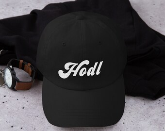 Hodl Retro Style Cryptocurrency Uni-Sex Dad Hat Baseball Hat