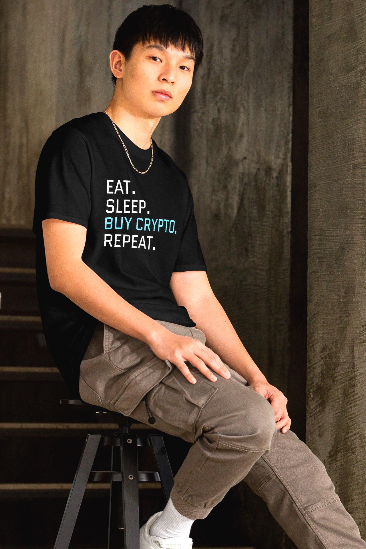 Cryptocurrency Top Eat Sleep Buy Crypto Repeat Short-sleeve Unisex T-shirt  Bitcoin Top - Etsy