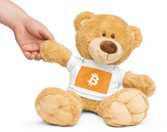 Bitcoin Crypto Plush Teddy Bear - Collectible Stuffed Animal
