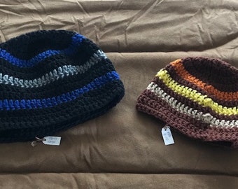 Striped Beanies; Kids and Adult beanies
