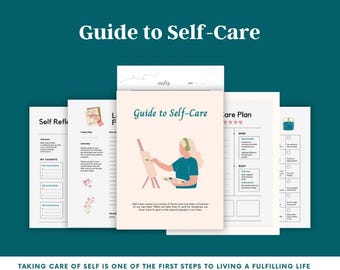 Self-Care Guide, Wellness Planner, Personal Growth, Self-Care Journal, Self-Reflection, 30-Day Challenge, Printable Worksheets