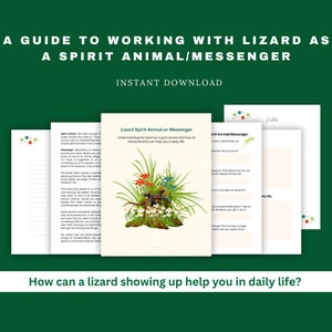Spirit Animal Guide Meaning of Lizard Animal Totem Animal Printable