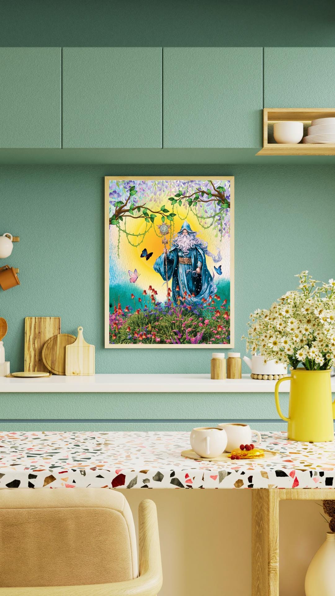 Wizard's Garden, Digital Collage Art, Surrealism, Mystical, Fantasy ...