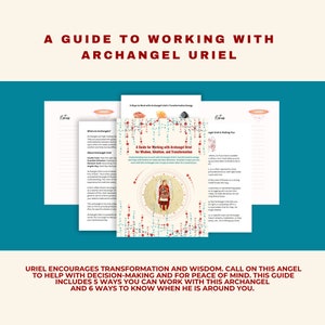 A Guide to Working with Archangel Uriel for Transformation and Illumination Worksheets Angel Gift Angel Printable
