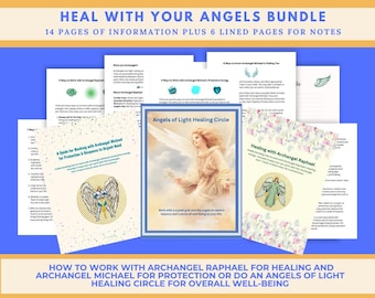Pakiet Angels Guide zawiera Archanioła Rafała, Krąg Uzdrawiania Aniołów Światła, Archanioła Michała, Uzdrawianie Aniołów, Przewodnictwo Aniołów