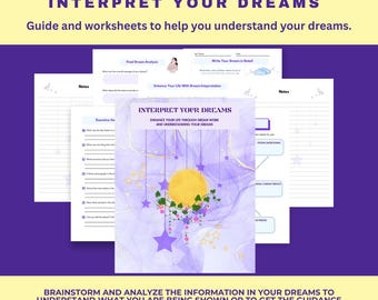 Interpret Your Dreams-Guide, Worksheets, Understand Your Dreams, Dream Analysis, Dream Work, Brainstorming
