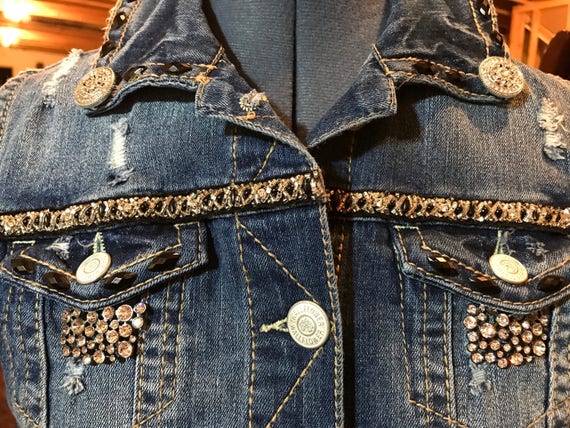 blinged out jeans