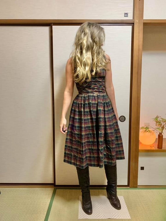 Vintage 1950s Plaid Dress