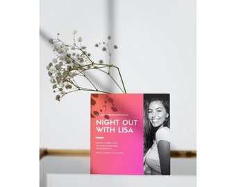 Night Out Bachelorette Party Invitation