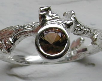 Sterling Silver & Andalusite Ring