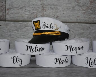 bridesmaid sailor hats