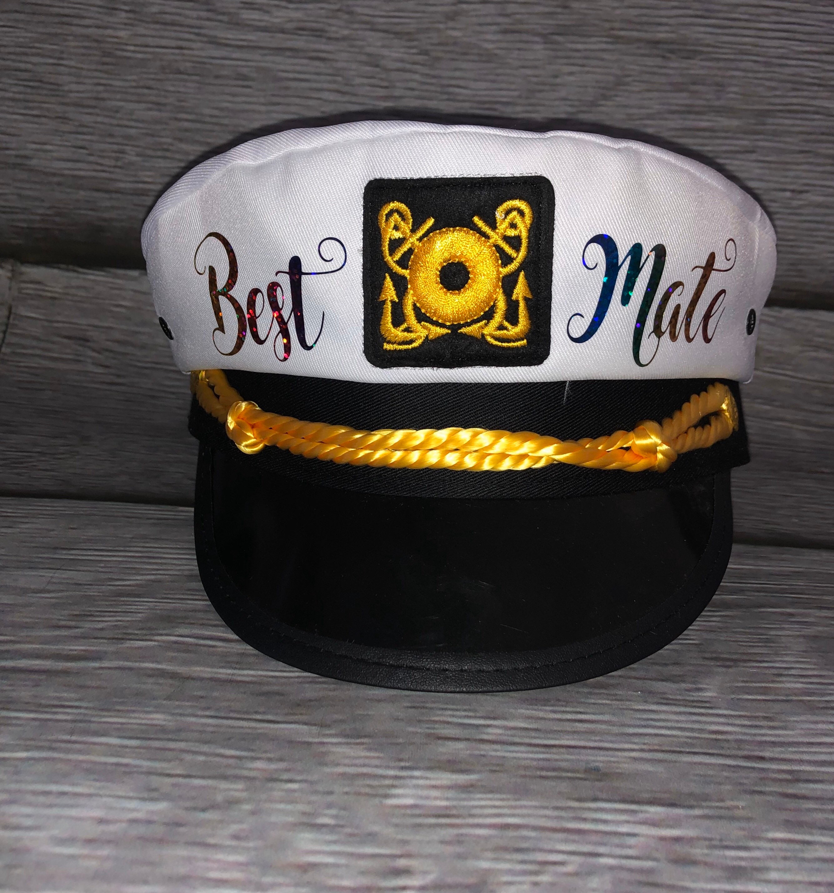 Bride captain hat with veil bride's captain hat Etsy