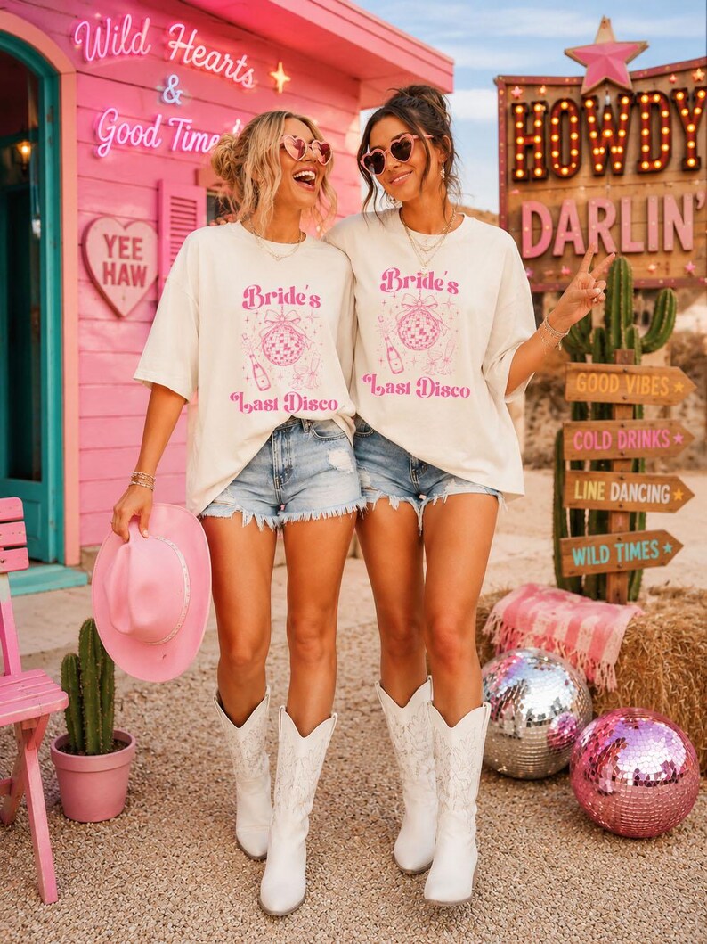 Bride’s Last Disco Shirt, Bachelorette Party Shirt, Disco Bride Tee, Nashville Bach Weekend Outfit, Bridal Party Tee, Bride Gift image 7