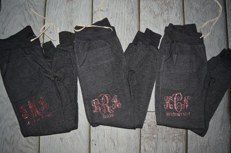 Rose Gold Glitter Joggers Bachelorette Jogger Pants Ladies - Etsy
