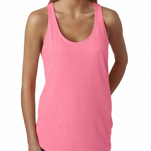 Neon tank top, women’s neon tank, neon pink, neon orange, neon green, neon blue,