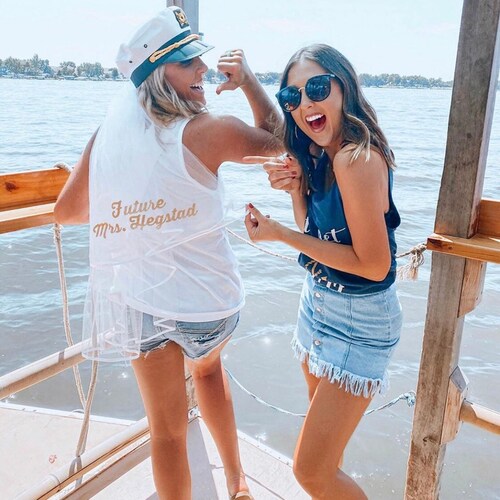 Veil Nautical Captain's Hat Bride's 