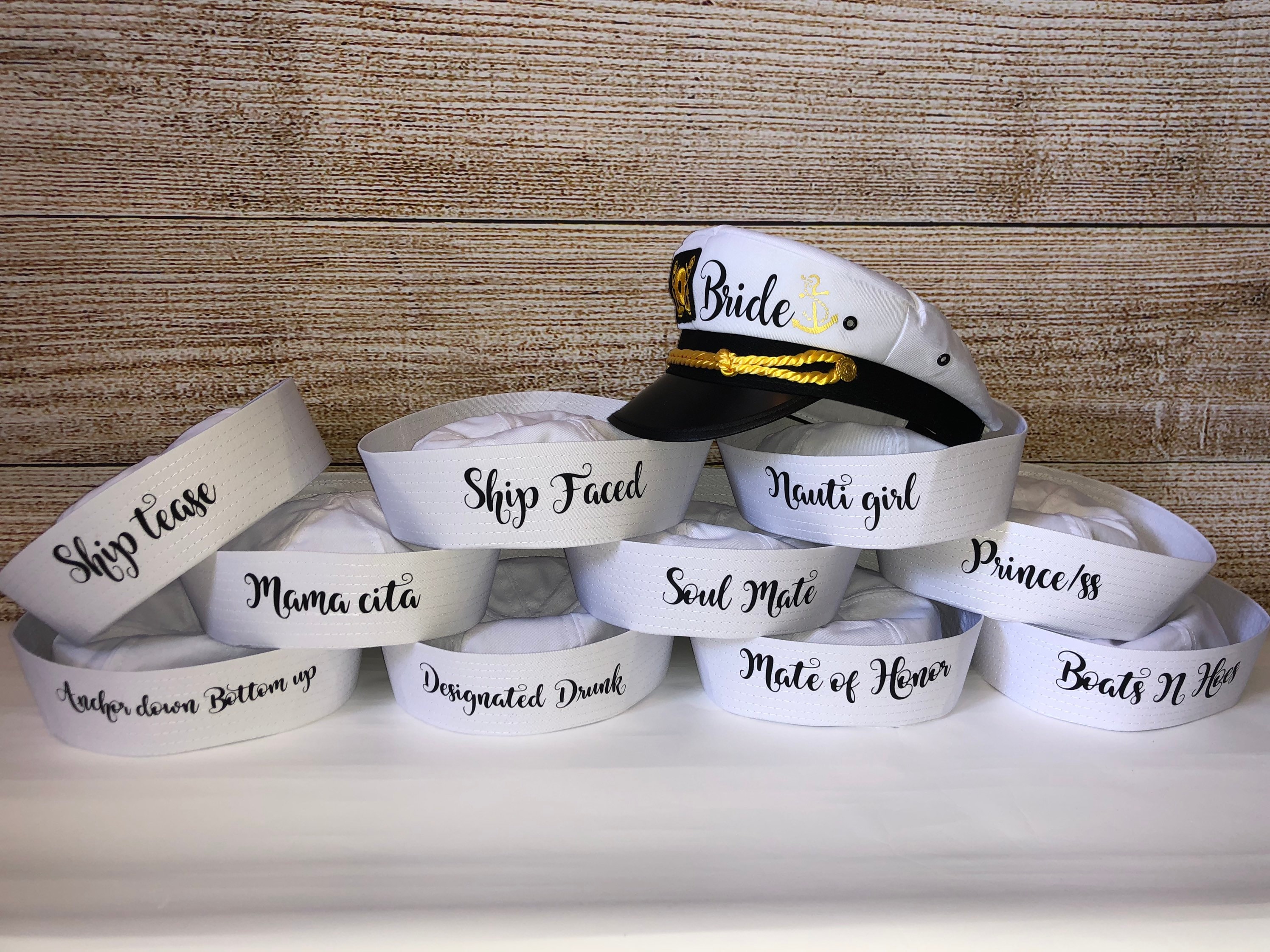 Veil Nautical Captain's Hat Bride's 