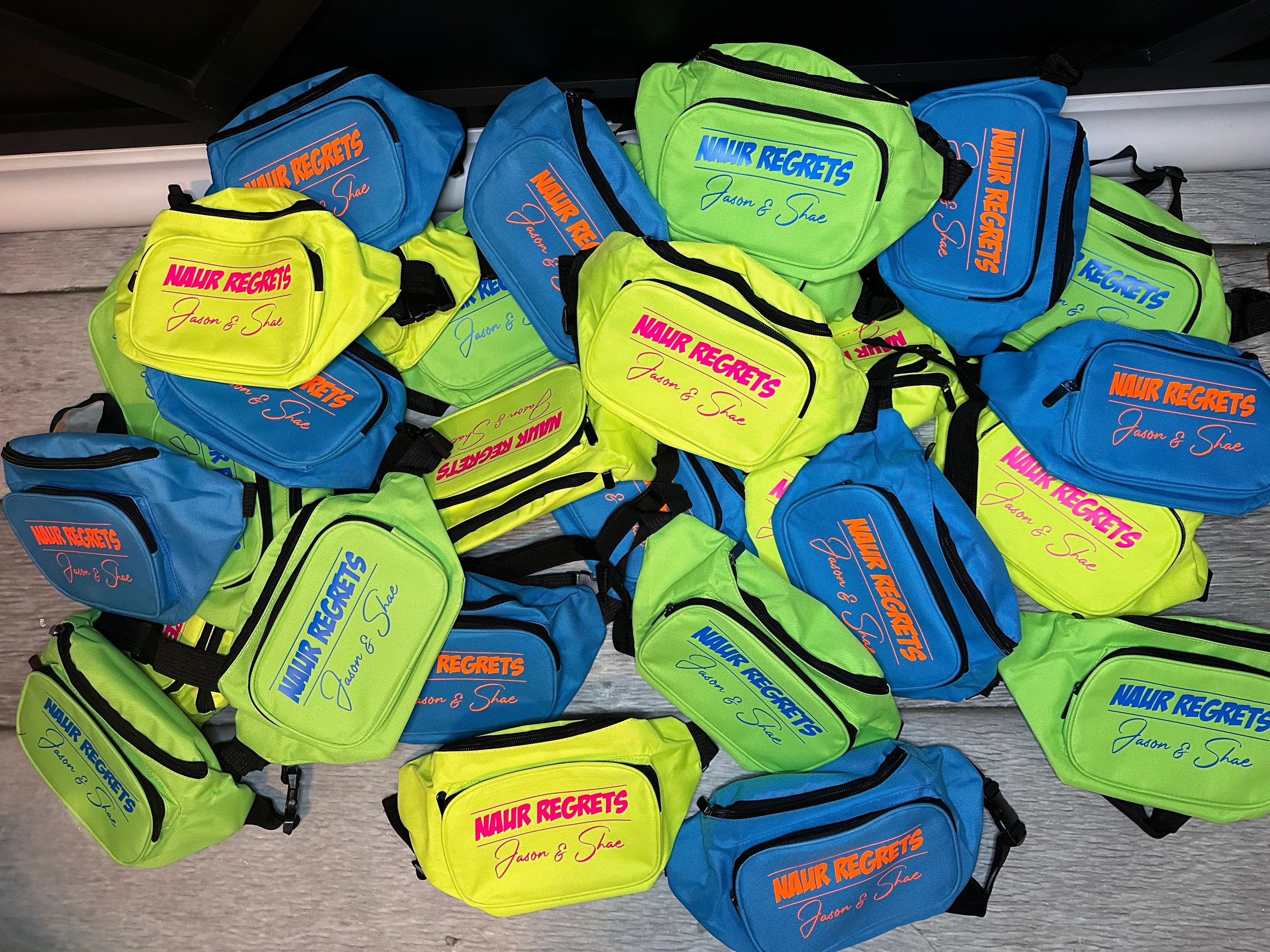 Neon lime letter print 2025 crossbody bag