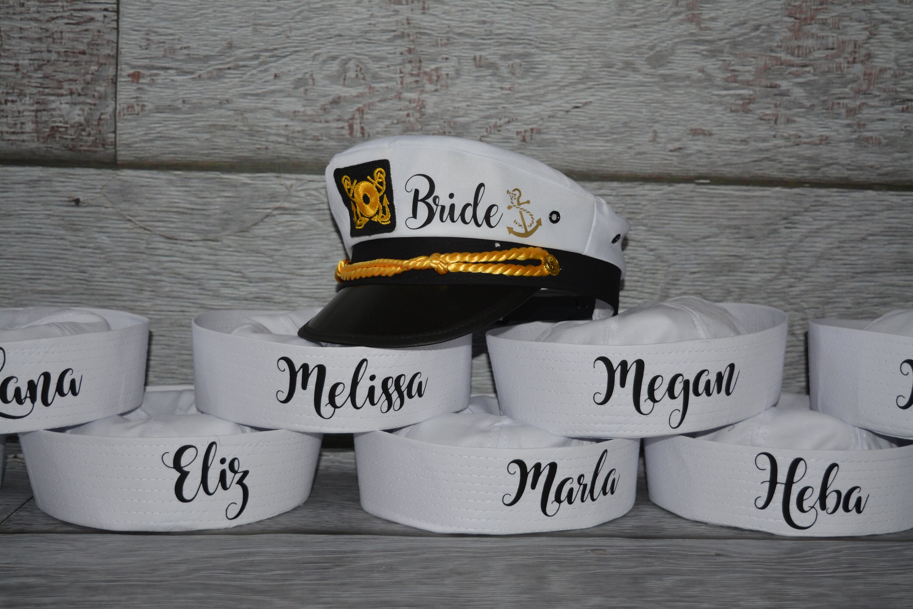 Veil Nautical Captain's Hat Bride's 