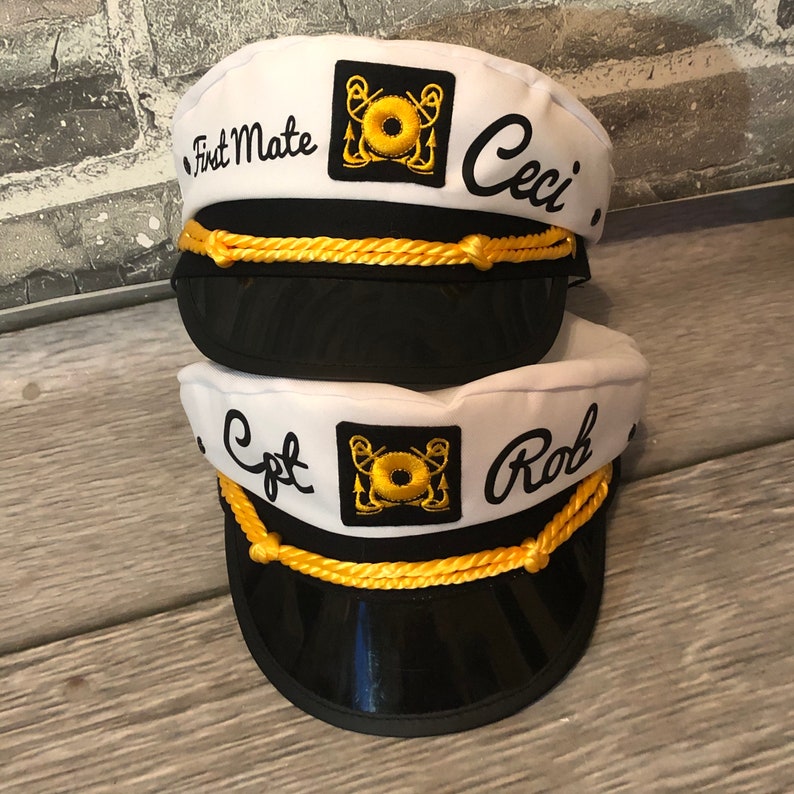 Nautical Captain's Hat gift for new boat owner captain Etsy