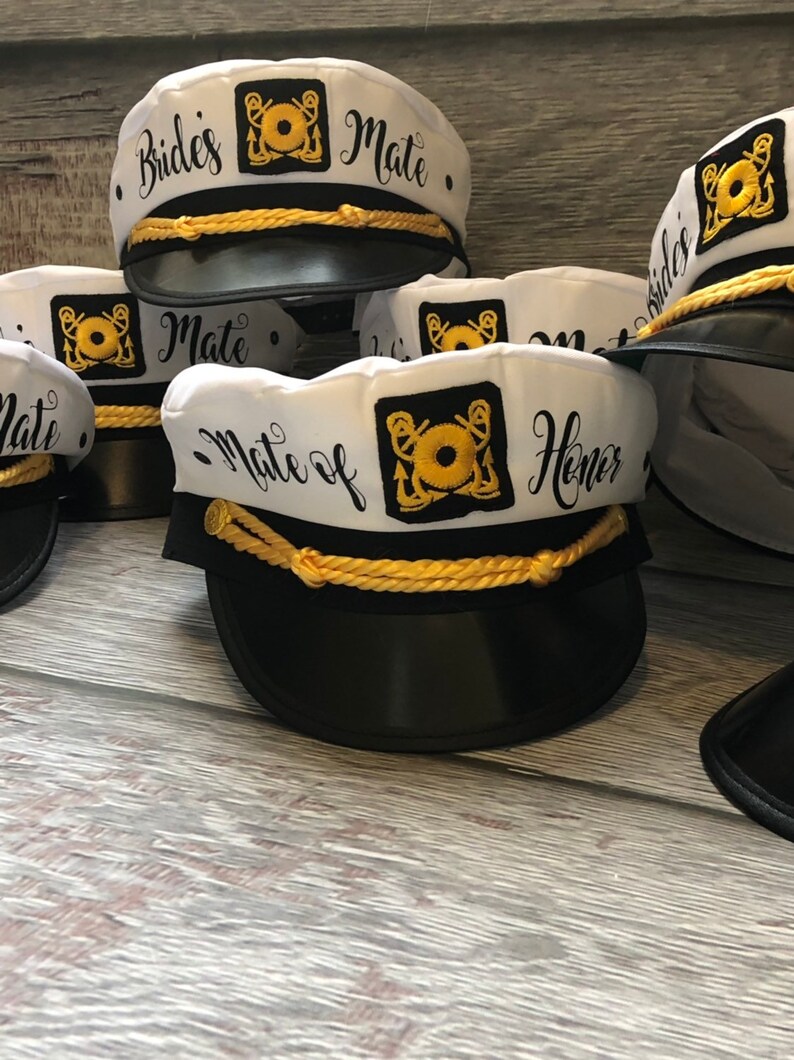 Veil Nautical Captains Hat Captain's Hat Bride's Etsy