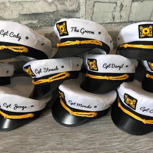 Hat Gift for Bachelor Party Captain 
