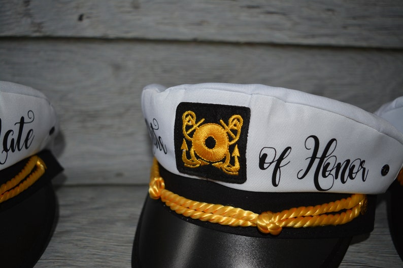 Veil Nautical Captains Hat Captain's Hat Bride's Etsy