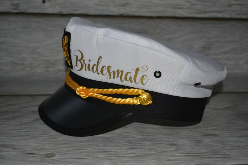 Bride Captain Hat With Veil Bride's Captain Hat Etsy
