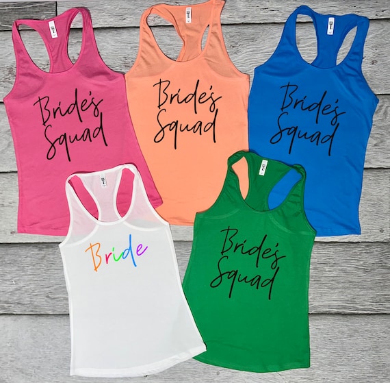 Bridesmaid tanks store