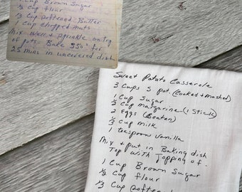 Family recipe heirloom tea towel, your recipe on a tea towel, custom handwritten gift, unique gifts 2023, trending holiday gift,