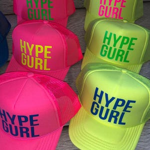 Turks Neon Trucker Hats, Turks neon hat, beach bachelorette trucker hat, Bride neon hat, Adjustable neon trucker hats, Personalized, custom image 7