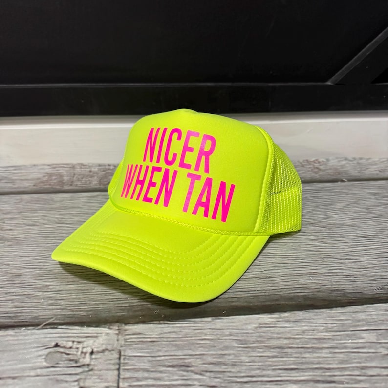 Inappropriate sayings trucker hats, funny neon trucker hats, explicit trucker hats, neon girls weekend trucker hats, bachelorette trucker image 8