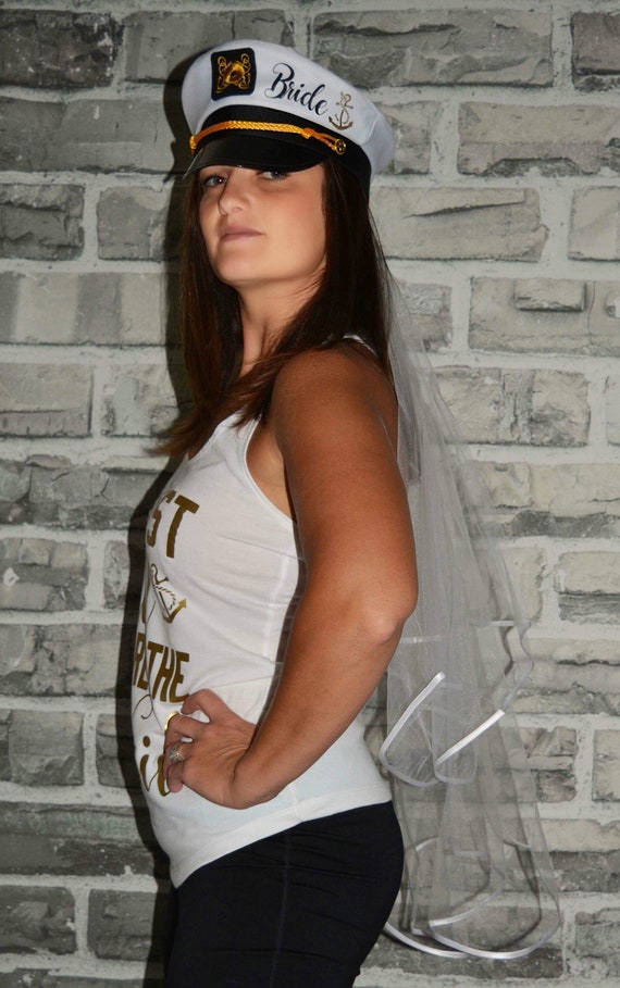 Bride Captain Hat with veil , bride's 