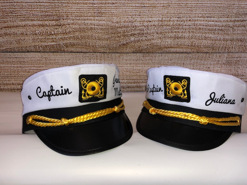 Nautical Captain's Hat Gift for New Boat Owner Captain Etsy