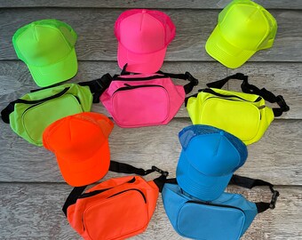 Sac Banane + Casquette – Cuir PU Haute Qualité, Neufs Avec étiquettes – Noir, Taille Réglable, Unisexe Adulte