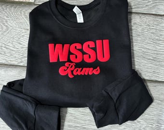 Teacher Gifts, puff print sweatshirt, sports team puff print sweatshirt, NFL puff print crew neck sweatshirt, favorite team, trendy gifts,