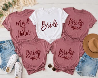 Custom Bachelorette Party Shirts | Personalized Bride & Bridesmaid Shirts | Bridal Party Tees | Bach Weekend Shirts | Girls Trip Tee