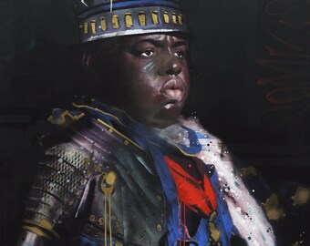 24" x 24" Limited Edition Print of Christopher Wallace A.K.A. Notorious BIG