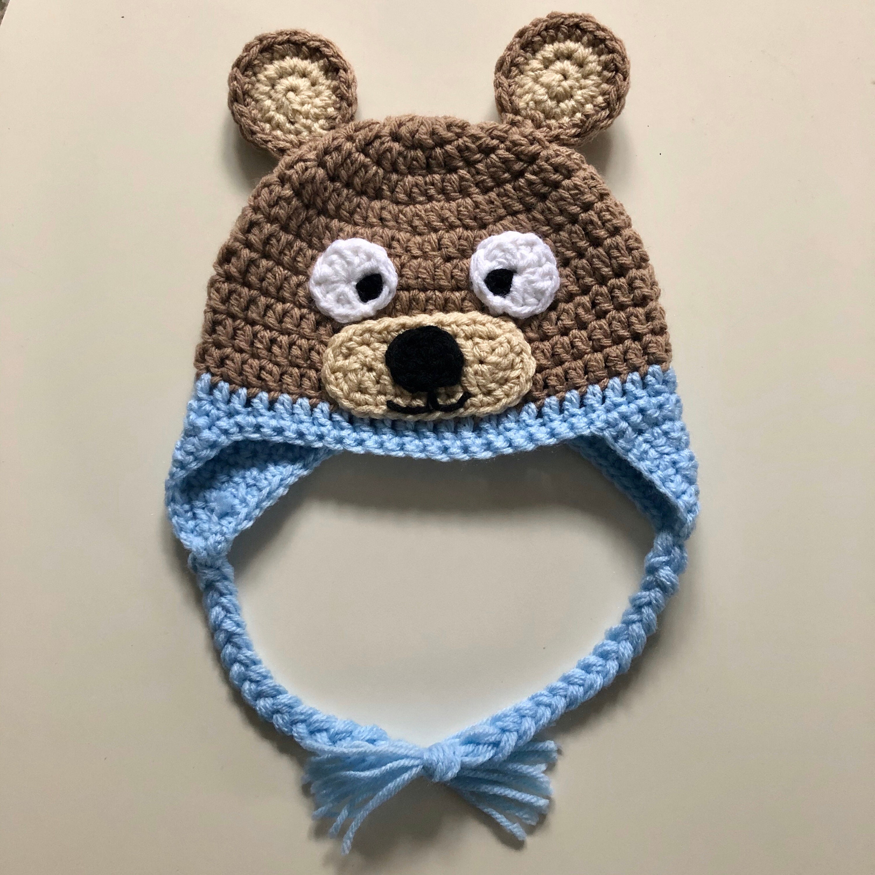 BGHATC1090 Bear Plush Animal Hat with Ear Flaps BGHATC1090 Bear Plush Animal Hat with Ear Flaps