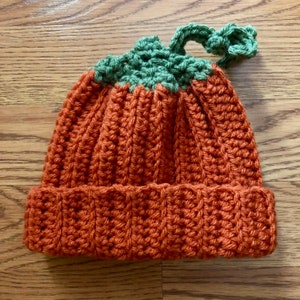 Pumpkin hat; halloween hat; newborn hat; baby hat; toddler hat; adult hat; fall hat; halloween costume; crochet hat