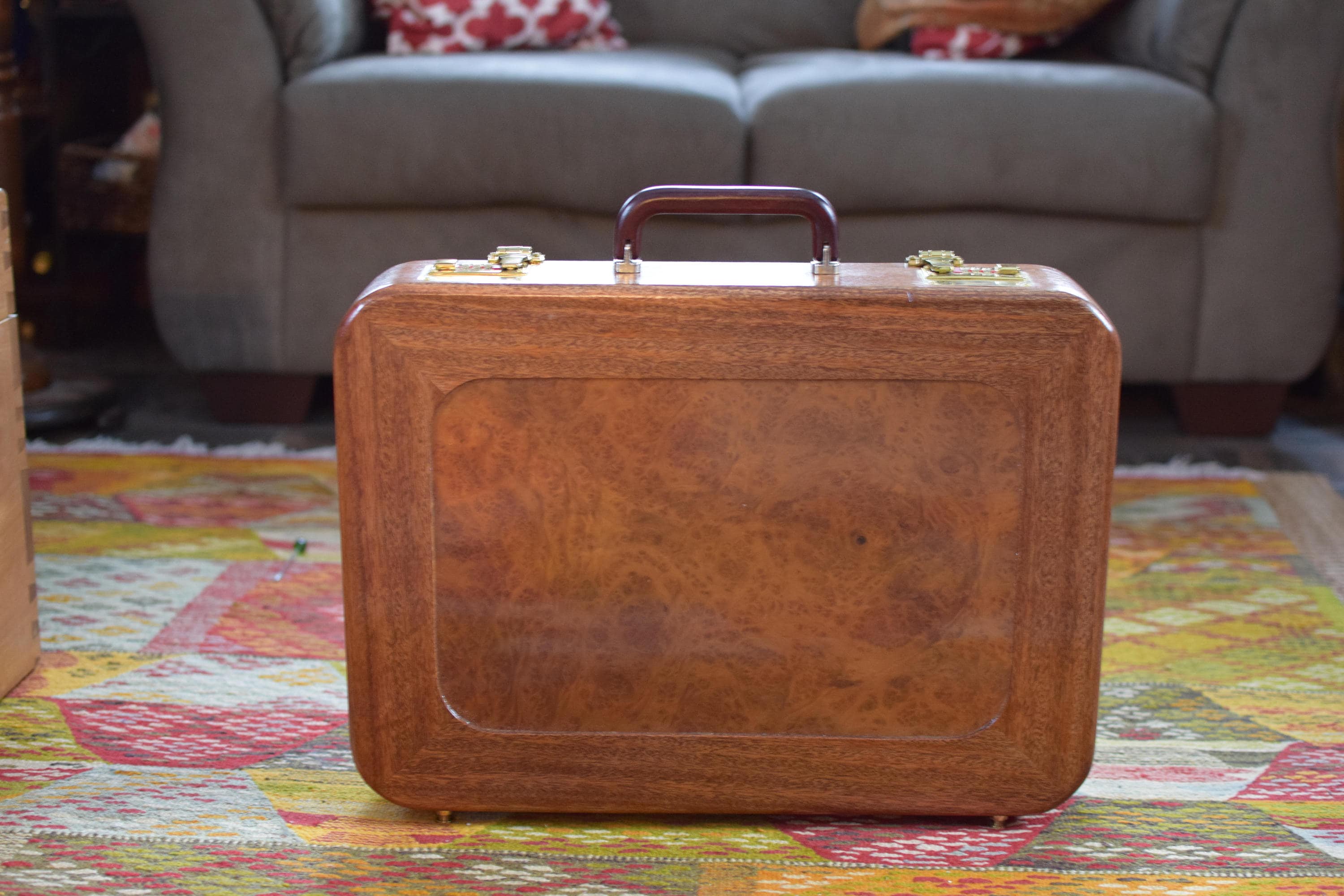Custom Rounded Wooden Briefcase - Etsy