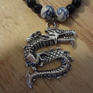 Complimentary designs on the ceramic beads that goes beautifully with the czech glass beads.