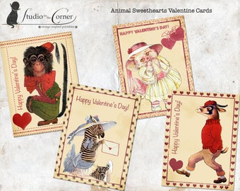 Printable Valentines Card, Valentine Card, Valentines Day Card, Valentine's Kids, Valentines Day, Vintage Valentines